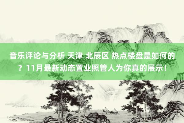 音乐评论与分析 天津 北辰区 热点楼盘是如何的？11月最新动态置业照管人为你真的展示！